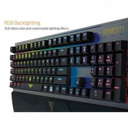 Tastiera Gaming Usb Gamdias Meccanica Hermes P1 Key Switch Blu (TTC) RGB Led - Layout IT