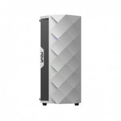 Case Atx Noua Diamond C2 White 0.5mm SPCC 2*Usb3.0/2.0 1*Fan Rgb Addressable 1*Strip Rainbow Side Glass