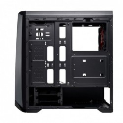 Case Atx Noua Noob X2 Black 0.50MM SPCC 3*USB3.0/2.0 3*Fan 15 Led Rosso Side Full Plexiglass