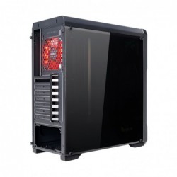 Case Atx Noua Noob X3 Black 0.55MM SPCC 3*USB3.0/2.0 1*Fan 15 Led Red Side Glass