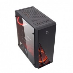 Case Atx Noua Smash S8 Black 0.50MM SPCC 3*USB3.0/2.0 4*Fan 40 Led Dual Halo Rosso Side Glass