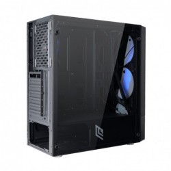 Case Atx Noua Smash S9 Black 0.50MM SPCC 3*USB3.0/2.0 1*Fan Dual Halo Addressable 1*Strip Led ADD-RGB Side Glass