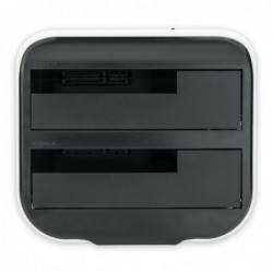 Docking Station Vultech 2 Slot HDD SATA 2,5/3,5 Tasto Clone Usb 3.0 Black