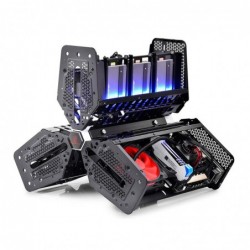 Case Deepcool Tristellar Gaming con Supporto MiniITX Vga fino a 32cm 5x HDD/SSD e Usb 3.0 No Psu