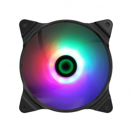 Ventola Gamemax 12RAINBOW-C Black 1100Rpm Rainbow 120x120x25mm 3Pin (SYS Fan)