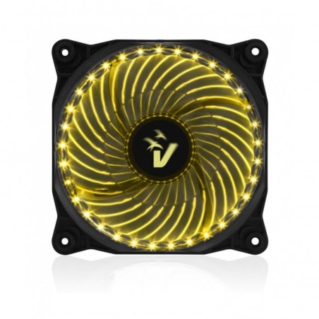 Ventola Vultech HL-02YL Star Led Giallo 120x120x25mm 1200RPM 3 Pin + 4 Pin (Molex)