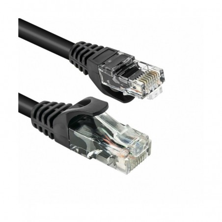 Cavo di Rete Ethernet Vultech UTP TAAU010-UTP-BK Categoria 6 24AWG 100 Cm 1Mt Nero