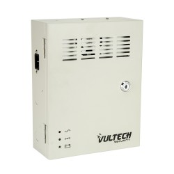 Box Alimentatore Stabilizzato Centralizzato Vultech VS-CS1218-20A-BK 18 Uscite 20A Funzione Backup