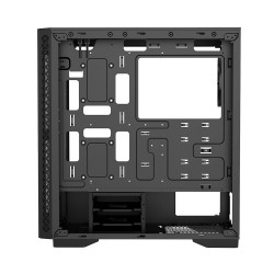 Case Atx Tower Deepcool Matrexx 50 Black 0.6mm SPCC 3*Fan Rgb Rainbow 5V Sync Front & Side Glass