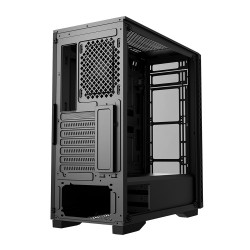 Case Atx Tower Deepcool Matrexx 50 Black 0.6mm SPCC 3*Fan Rgb Rainbow 5V Sync Front & Side Glass